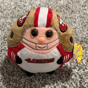 Ty Beanie Ballz Plush San Francisco 49ers NFL Football